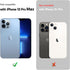 LOHASIC Leather Case for iPhone 13 Pro Max – Slim Soft Luxury Chrome Edge Cover, Business Designer Case for Men Women -