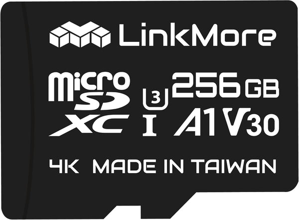 LinkMore 256GB Micro SDXC Card, XV13 Agon Lite, A1, UHS-I, U3, V30, Class