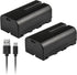 Kastar NP-F570T USB-C Battery 2-Pack Replacement for Sony CCD-TR97, CCD-TRT97, CCD-TRV101, CCD-TRV15, CCD-TRV16,