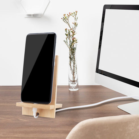 Mobile Stand Japanese Style Cellphone Holder, Desktop Organizer Charging Station for All Smartphones and Tablets