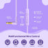 QearFun Kids Headphones with Microphone, Volume Limit, Sharing Jack, Foldable for iPad, Deep Purple Aurora