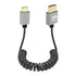 GELRHONR Mini HDTV Coiled Cable, 4K/60Hz Thin Mini HDTV Cable Short 18Gbps