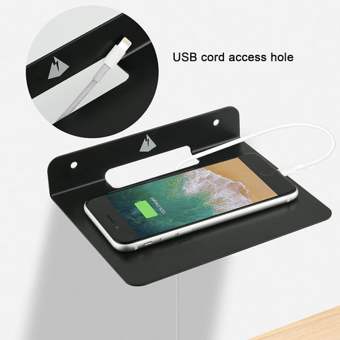 TXEsign Small Floating Shelves, 6" Speaker Shelf-2 Pack, Metal Mount Shelves for Bluetooth Speaker, Webcam, Cell