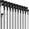 Maeline Bulk Earbuds, 10 Pack Black in-Ear Stereo Headphones for School, Library, Travel, Gym