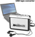 Vvikizy Cassette Cassette MP3 Cassette mp3 Cassette mp3 Microcassette Player USB Tape to PC CD Switcher Clear Stereo