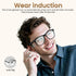 Jacuate Bluetooth Audio Smart Glasses for Women Men,Blue Light Blocking Bluetooth Glasses with Open Ear Speaker,Voice