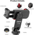 ULANZI ST-06S Phone Tripod Mount, Universal Smartphone Adapter with 2 Cold Shoe, 360° Rotating Clip Holder