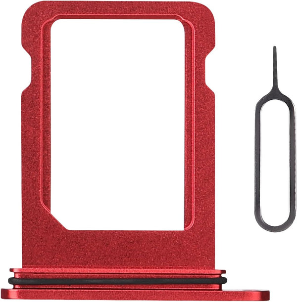 Single Red SIM Card Tray Holder for iPhone 12 Mini US Version, Replacement Adapter with SIM Ejector, A2176 A2398 A2399