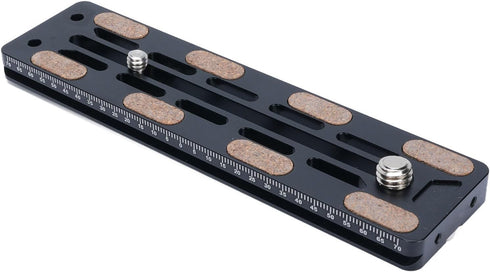 Akozon Camera Plate Aluminum Alloy Baseplate 1/4in 3/8in Screw for DSLR Mirrorless Action