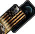 TnXee iPhone 12 Pro Max Case, Wood Grain American Flag Alligator Pattern, Shockproof & Anti-Scratch for Men & Women.
