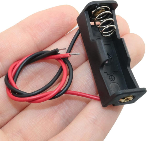 10PCS 12V 23A Battery Holder, Black Battery Case with Leads Wires