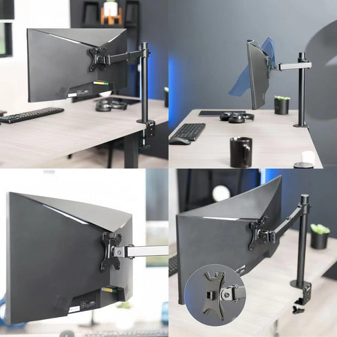 Wall Mount Adapter Steel Bracket Plate for Sceptre Monitor C255B-FWT240 C345B-QUT168, Black
