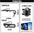 Sun Visor Car Phone Holder, Multifunctional Adjustable Cell Phone Holder, 360° Rotatable and Retractable for Most Cell