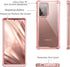 Dexnor for Galaxy Note 20 Ultra Case with Screen Protector, Clear Electroplated Metal 360 Full Body Rugged