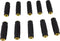 yueton Pack of 10 Gold Plated 3.5mm Stereo Jack to 3.5mm Audio Female/Female Adapter Connectors