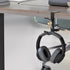Jeffdad Metal Headphone Hook, Headphone Hanger with Double Hooks, Universal Aluminum Alloy Gaming Headphone Stand Under