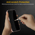 UNBREAKcable 3-Pack Tempered Glass Screen Protector for iPhone 14/13/13 Pro, 6.1 Inch, Easy Install Frame, Shatterproof.