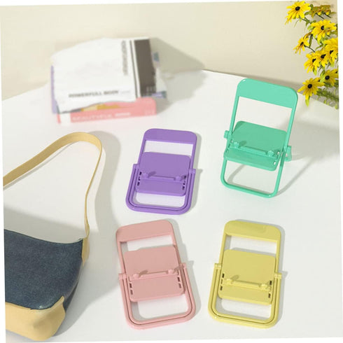 NUOBESTY 4.33X2.55X2.16In Cute Cartoon Mini Chair Mobile Phone Stand for Desk Stable Simple Holder for Easy Viewing