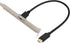 USB Type C 3.1 Panel Mount Adapter Cable - USB-C 3.1 Gen2 10Gbps Male to USB C Female Panel Mount Screw Cable, Supports