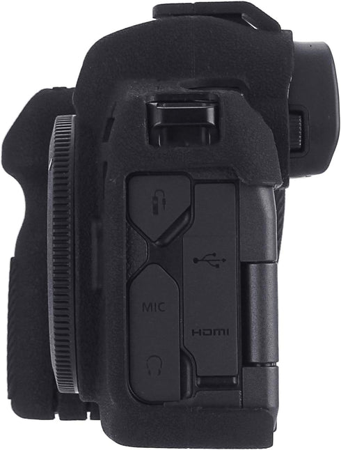 Easy Hood Case for Canon EOS R Digital Camera, Black Anti-Scratch Soft Silicone Rubber Protective Cover Skin