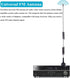 Fancasee 75 3.5mm 75 300 Universal FM Antenna Magnetic Base Ohm Screw F Male Plug with PAL BNC & to Ohm Adapter