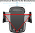 Takfox Car Phone Mount Holder for Samsung Galaxy S24 S23 Ultra S22 Plus S21 FE S20 S10 Note 20 Ultra A15 A03s A02S A14 A23 A54 A71 5G iPhone 15 14 13 Pro Max Cell Phone Air Vent Car Mount Cradle-Black