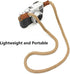 Generic Adjustable Rope Camera Neck Strap Braided Shoulder Strap with Secure O-Ring & Soft Leather Pad for DSLR