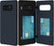 GOOSPERY Galaxy Note 8 Wallet Case with Card Holder, Protective Dual Layer Bumper Phone Case (Midnight Blue)