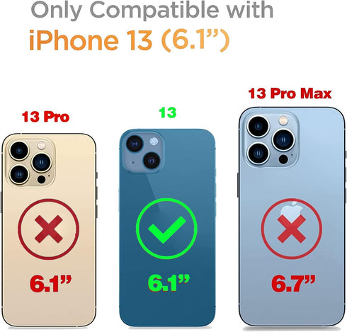 J.west iPhone 13 Case 6.1, Soft Shockproof Cute Floral Phone Protective Cover for Women, Garden Flower Pattern Design Slim Fit Anti-Scratch Phone Case for Girl