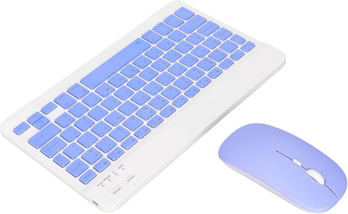 Wireless Keyboard and Mouse Combo, Rechargeable Bluetooth Ultra Slim Portable Set for Windows, Laptop, PC