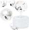 CaGuan 25ft Power Cable and Plug-in Mount for Floodlight Cams Compatible with Floodlight