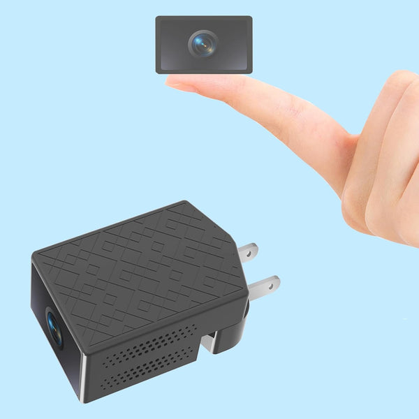 WKX 2K Mini Plug-in Security Camera with Rotating Lens, Night Vision, Motion Detection