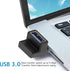 90 Degree USB 3.0 Male to Female Adapter, 4 Pack Up and Down & Left and Right Angle USB A Extender Connector