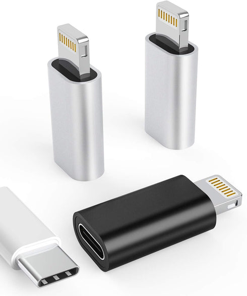 zoyuzan 3Pack USB C Female to Lightning Male Adapter for iPhone 12/11/8/X/XR/XS/SE/7Plus/Pro Max, Charging Support