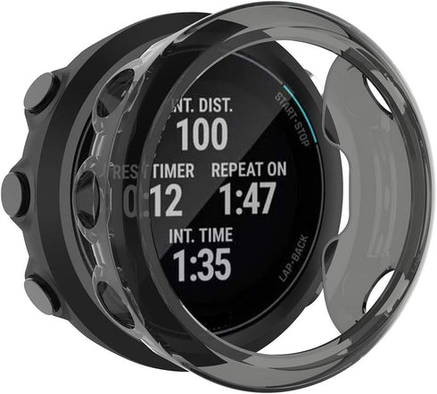 for Garmin Forerunner 45/ Swim 2 Case, Replacement Screen Protector Cover, TPU Shockproof Bumper Shell
