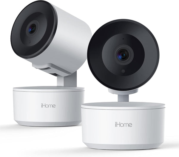 iHome Roto Smart Indoor WiFi Auto-Tracking Security Camera, Home Surveillance Cameras with 2-Way