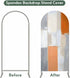 Jnbasdffb 7.2 Modern Orange Beige Wedding Arch Cover,Stretchy Spandex Arch Backdrop Stand Covers FT,Abstract Oil