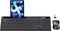 MARVO Wireless Keyboard and Mouse Combo - 2.4G Ergonomic Keyboard with Phone Tablet Holder, Silent Mouse (Black)