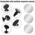 Zyghjort 16pcs Mount Metal Plate for Phone Magnet, Round Steel Sheets Sticker with Strong Backing Adhesive Universal