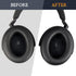 SOULWIT Protein Leather Earpads for Sennheiser Momentum 4 Over/Around Ear Headphones, Noise Isolation Foam Cushions -