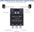 2.0 5.0 200W 12-24V 2.0 Channel Bluetooth Amplifier Board HiFi Subwoofer Audio AMP with Treble and Bass, BT USB and AUX