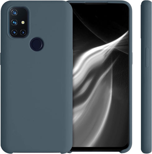 kwmobile Case Compatible with OnePlus Nord N10 5G - TPU Silicone Phone Cover with Soft Finish - Dark Slate