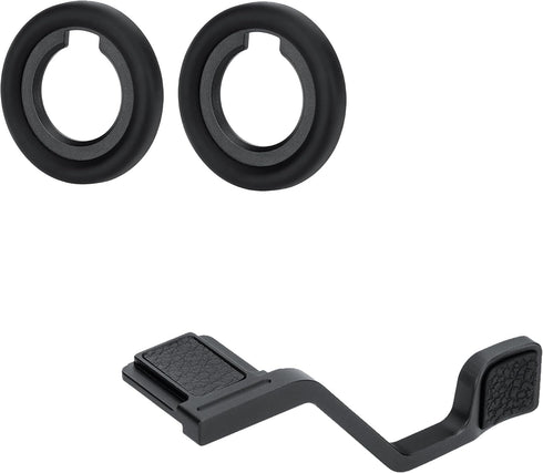 JJC 2-Pack DK-33 Soft Eyecup Eye Cup Eyepiece & Metal Thumb Grip