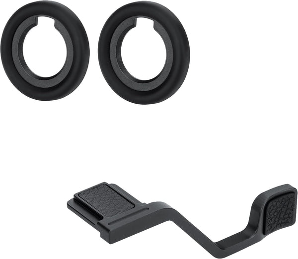 JJC 2-Pack DK-33 Soft Eyecup Eye Cup Eyepiece & Metal Thumb Grip