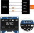 JUZITAO 2PCS 1.54 Inch 12864 128x64 SSD1309 OLED Module White Driver IIC Serial Display Board Module for Raspberry