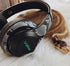 Bluetooth Headphones, TWS Deep Bass Wireless Over-Ear Headset 5.0, Built-in Mic, LED Lights, Noise Cancelling Audio