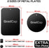 Metal Plate for Magnetic Phone Mount - 4 Packs Ultra Thin Black Metal Disc with Strong 3M Adhesive Sticker -