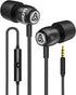 Ludos Clamor Wired Earbuds, In-Ear Headphones with Microphone, Noise Isolating for Kids and Women