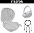 PAIYULE Case Compatible with Sony WH-CH720N WH-CH520 Noise Canceling Wireless Headphones Bluetooth Over The Ear Headset, Carrying Storage for JBL Tune 510BT/ for Edifier W820NB Plus (Box Only) (White)
