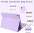 Keyboard Case for iPad 10.2" 9th/8th/7th Generation, Purple, with Detachable Bluetooth Keyboard and Pencil Holder